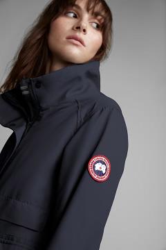 Chamarras Canada Goose Mujer Mexico - Elmira Rompevientos Azul Marino ZD2740536